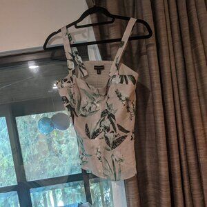 NWOT Banana Republic small floral top- cotton/ramie